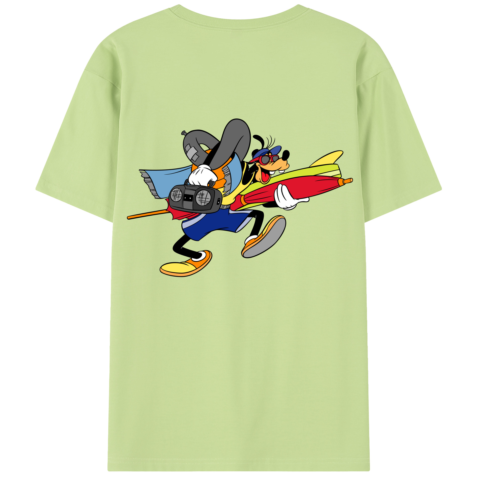 （画像用） ミッキーマウス Mickey Mouse 綿100％半袖Tシャツ（背面プリント）